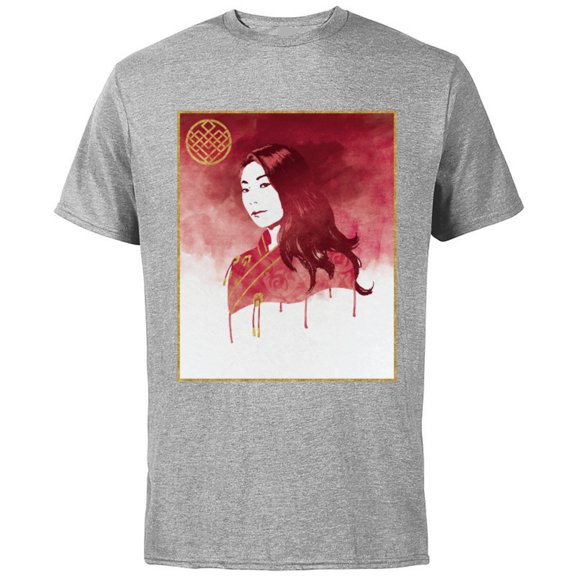Marvel Shang-Chi Legend of the Ten Rings Katy Portrait - Short Sleeve Cotton T-Shirt for Adults - Customized-Athletic Heather