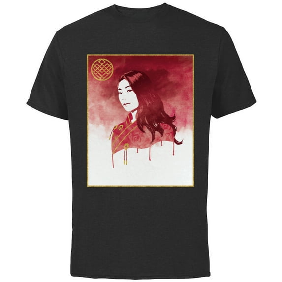 Marvel Shang-Chi Legend of the Ten Rings Katy Portrait - Short Sleeve Cotton T-Shirt for Adults - Customized-Black