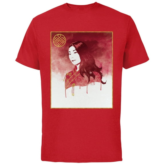 Marvel Shang-Chi Legend of the Ten Rings Katy Portrait - Short Sleeve Cotton T-Shirt for Adults - Customized-Red