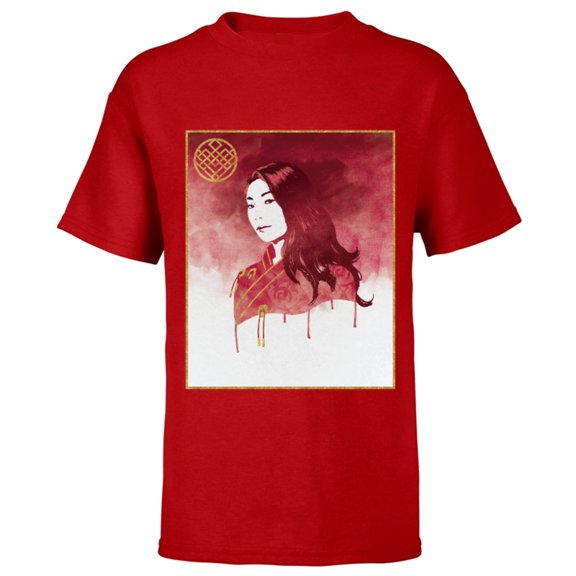 Marvel Shang-Chi Legend of the Ten Rings Katy Portrait - Short Sleeve T-Shirt for Kids – Customized-Red