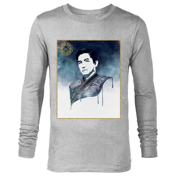Marvel Shang-Chi Legend of the Ten Rings Wenwu Portrait - Long Sleeve T-Shirt for Men – Customized-Athletic Heather