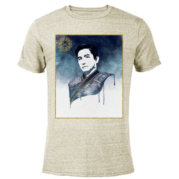 Marvel Shang-Chi Legend of the Ten Rings Wenwu Portrait - Short Sleeve Blended T-Shirt for Adults – Customized-Yellow