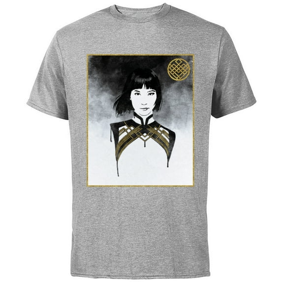 Marvel Shang-Chi Legend of the Ten Rings Xialing Portrait - Short Sleeve Cotton T-Shirt for Adults - Customized-Athletic Heather
