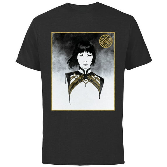 Marvel Shang-Chi Legend of the Ten Rings Xialing Portrait - Short Sleeve Cotton T-Shirt for Adults - Customized-Black