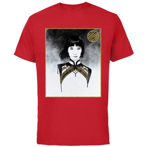 Marvel Shang-Chi Legend of the Ten Rings Xialing Portrait - Short Sleeve Cotton T-Shirt for Adults - Customized-Red