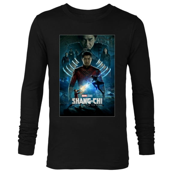 Marvel Shang-Chi and The Legend of the Ten Movie Poster - Long Sleeve T-Shirt for Men – Customized-Black