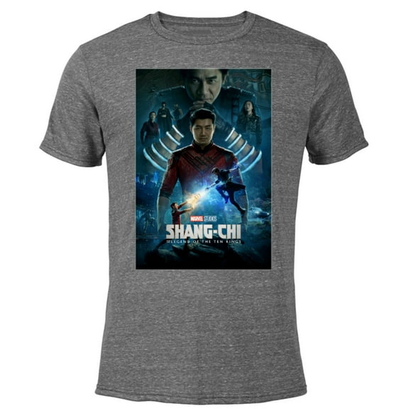 Marvel Shang-Chi and The Legend of the Ten Movie Poster - Short Sleeve Blended T-Shirt for Adults – Customized-Dark Heather