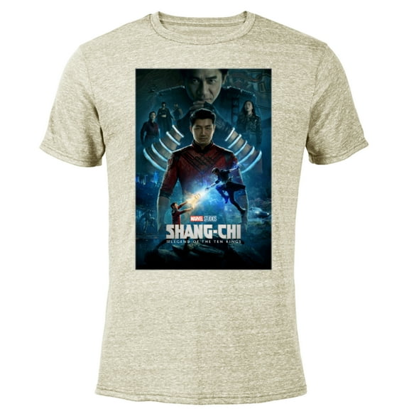 Marvel Shang-Chi and The Legend of the Ten Movie Poster - Short Sleeve Blended T-Shirt for Adults – Customized-Yellow