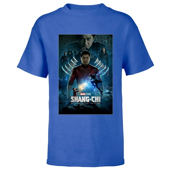 Marvel Shang-Chi and The Legend of the Ten Movie Poster - Short Sleeve T-Shirt for Kids – Customized-Royal