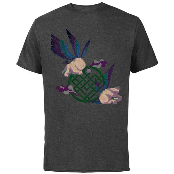 Marvel Shang-Chi and The Legend of the Ten Rings Morris - Short Sleeve Cotton T-Shirt for Adults - Customized-Charcoal