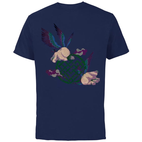 Marvel Shang-Chi and The Legend of the Ten Rings Morris - Short Sleeve Cotton T-Shirt for Adults - Customized-Navy