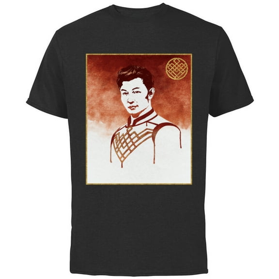 Marvel Shang-Chi and The Legend of the Ten Rings Portrait - Short Sleeve Cotton T-Shirt for Adults - Customized-Black