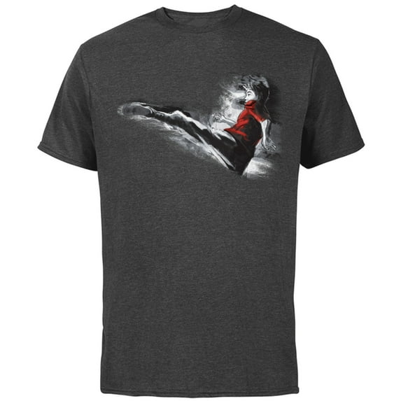 Marvel Shang-Chi and The Legend of the Ten Rings Sketch - Short Sleeve Cotton T-Shirt for Adults - Customized-Charcoal