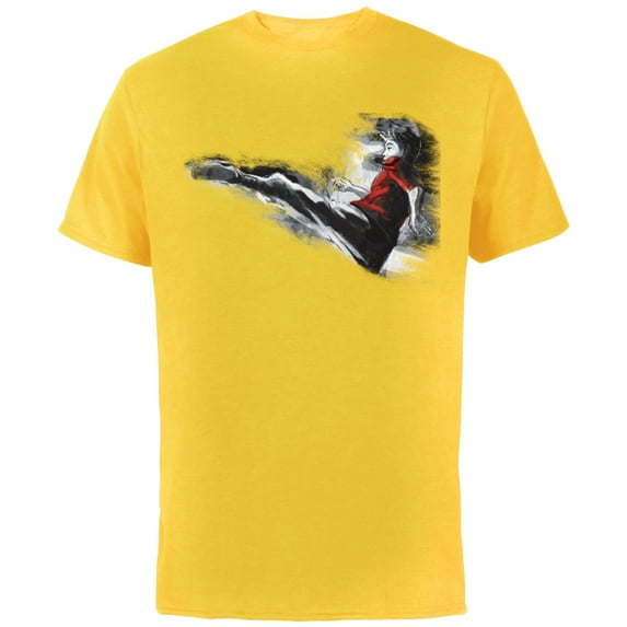 Marvel Shang-Chi and The Legend of the Ten Rings Sketch - Short Sleeve Cotton T-Shirt for Adults - Customized-Yellow