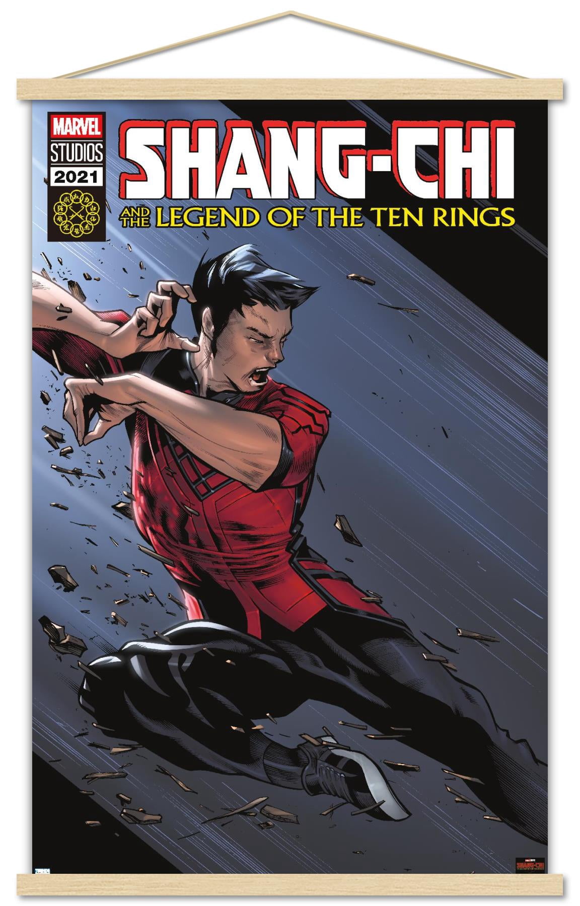 Marvel Shang-Chi and the Legend of the Ten Rings - Attack Wall Poster with Magnetic Frame, 22.375" x 34"
