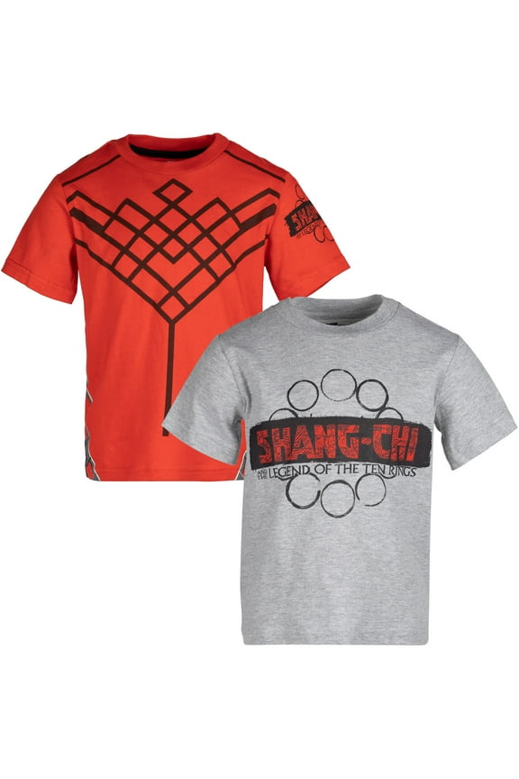 Shang-Chi and the Legend of the Ten Rings Big Boys 2 Pack T-Shirts Little Kid to Big Kid