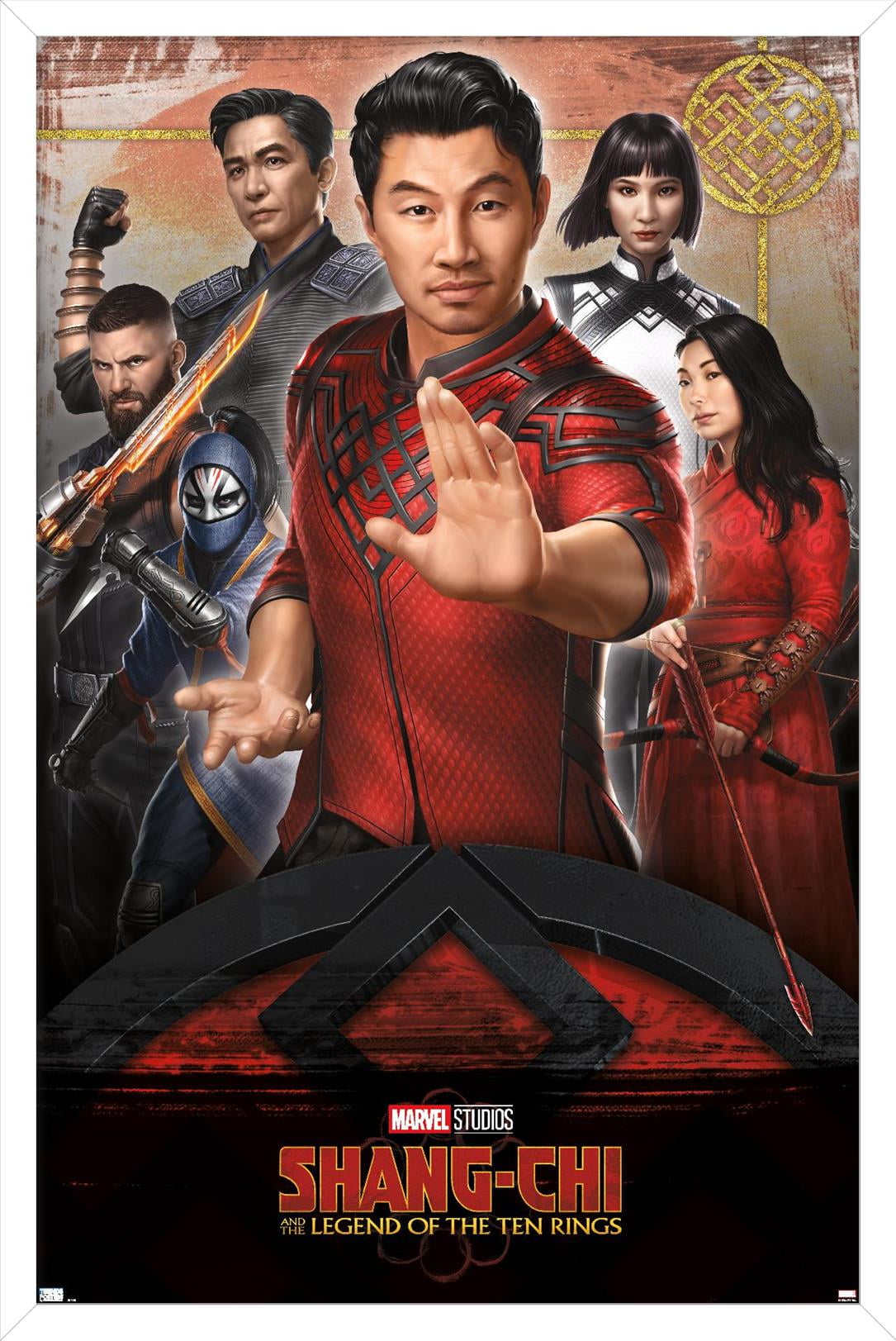 Marvel Shang-Chi and the Legend of the Ten Rings - Group Wall Poster, 14.725" x 22.375", Framed