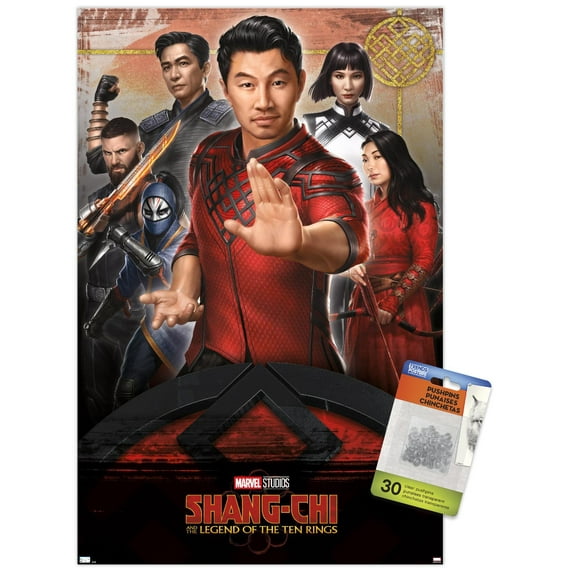 Marvel Shang-Chi and the Legend of the Ten Rings - Group Wall Poster with Pushpins, 14.725" x 22.375"