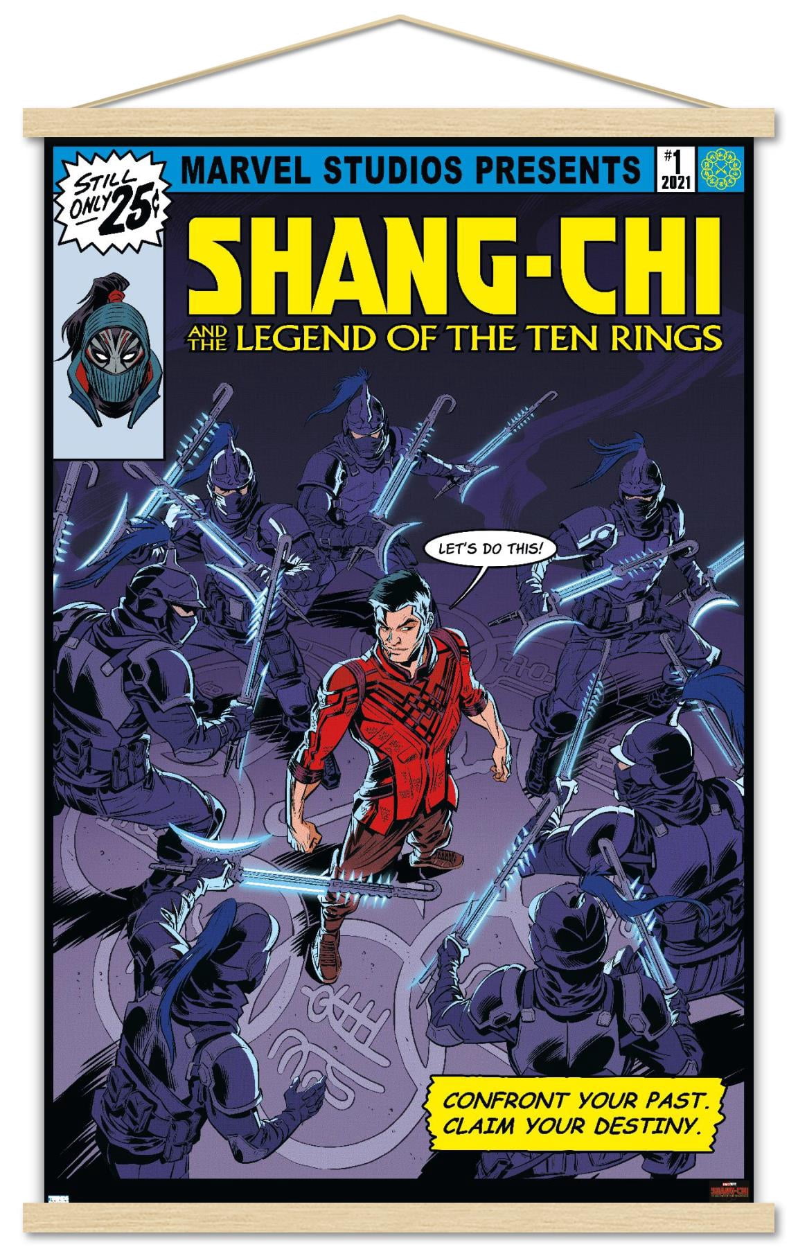 Marvel Shang-Chi and the Legend of the Ten Rings - Let's Do This Wall Poster with Magnetic Frame, 22.375" x 34"