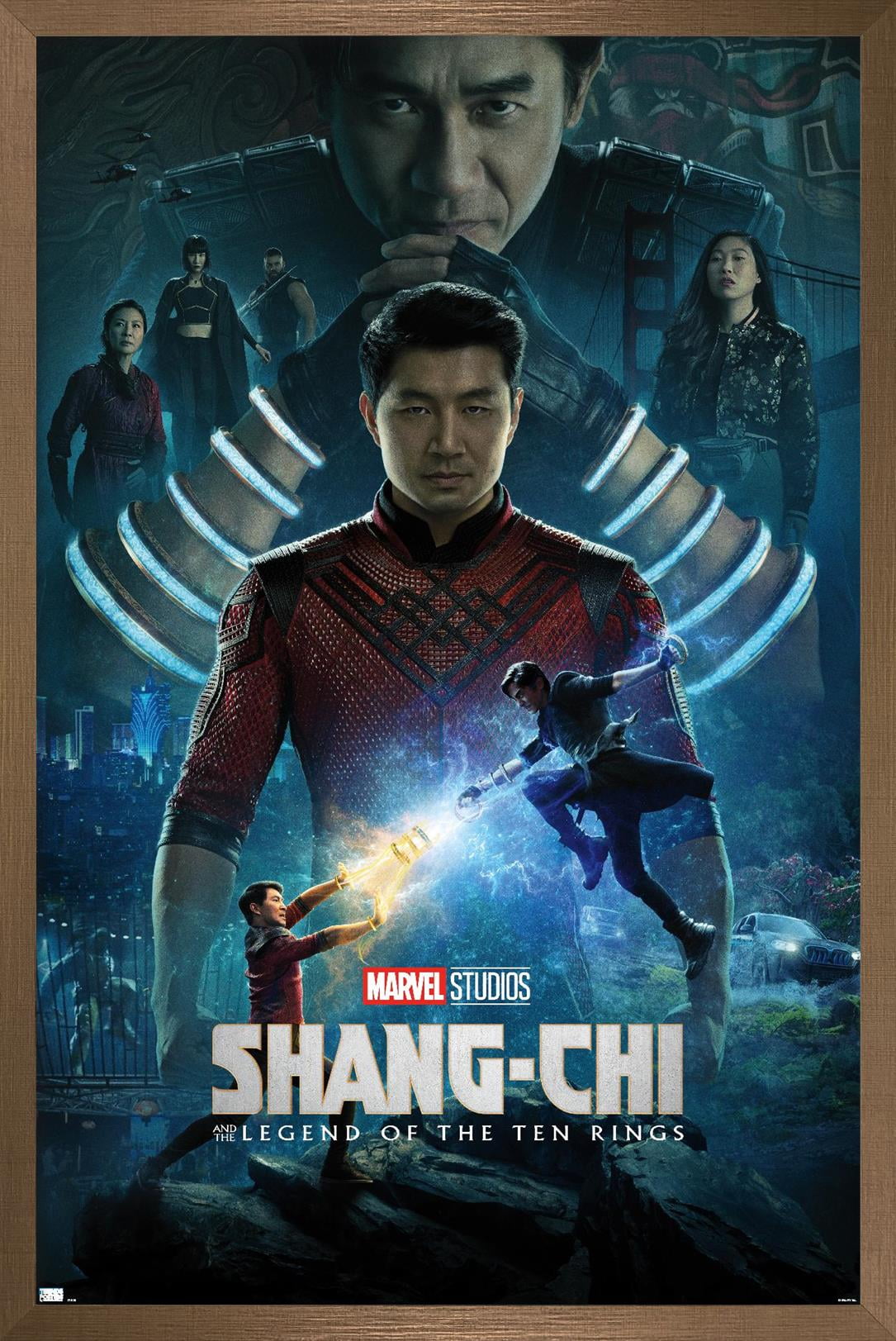 Marvel Shang-Chi and the Legend of the Ten Rings - Official One Sheet Wall Poster, 14.725" x 22.375", Framed