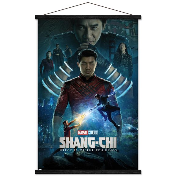 Marvel Shang-Chi and the Legend of the Ten Rings - Official One Sheet Wall Poster with Magnetic Frame, 22.375" x 34"