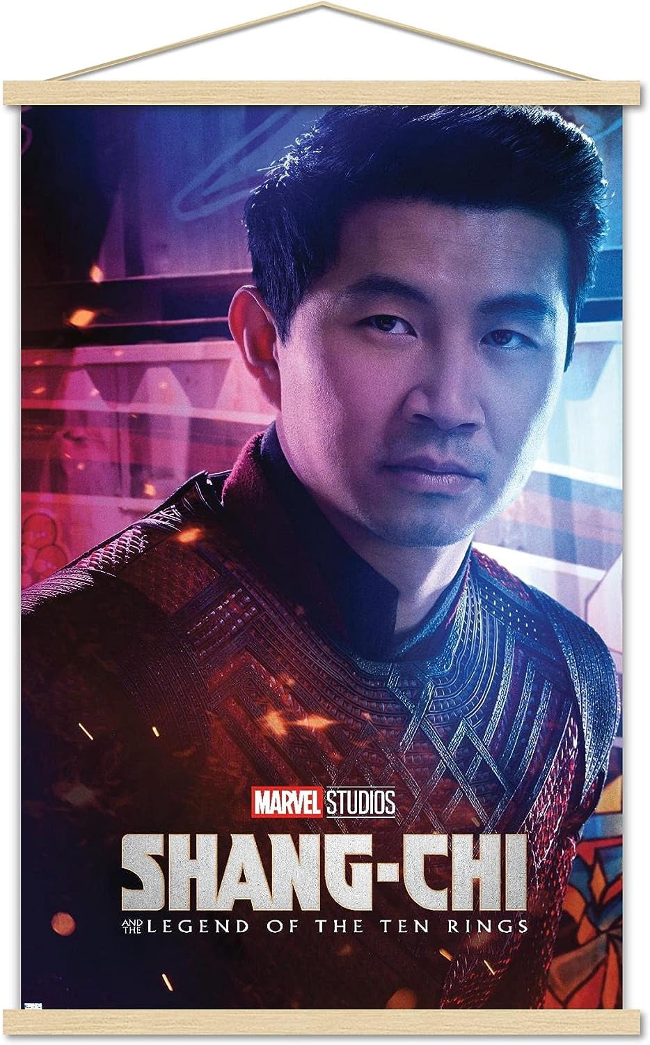 Marvel Shang-Chi and the Legend of the Ten Rings - Shang-Chi One Sheet Wall Poster with Wooden Magnetic Frame, 22.375" x 34"
