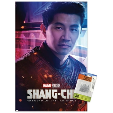Marvel Shang-Chi and the Legend of the Ten Rings - Shang-Chi One Sheet Wall Poster with Pushpins, 14.725" x 22.375"
