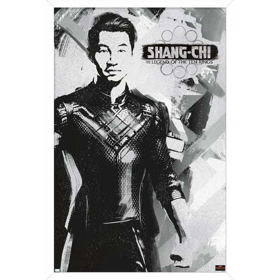 Marvel Shang-Chi and the Legend of the Ten Rings - Shang-Chi Wall Poster, 14.725" x 22.375", Framed