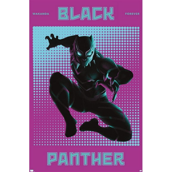 Marvel Shape of a Hero - Black Panther Wall Poster, 22.375" x 34"