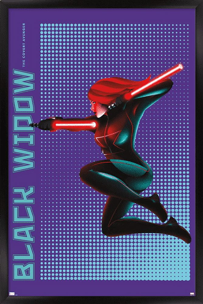 Marvel Shape of a Hero - Black Widow Wall Poster, 14.725" x 22.375", Framed