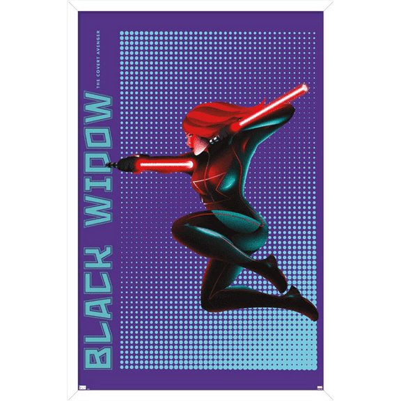 Marvel Shape of a Hero - Black Widow Wall Poster, 22.375" x 34", Framed