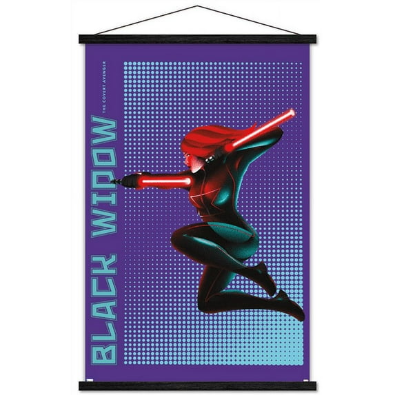 Marvel Shape of a Hero - Black Widow Wall Poster with Magnetic Frame, 22.375" x 34"