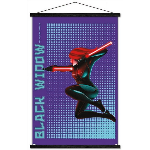 Marvel Shape of a Hero - Black Widow Wall Poster with Magnetic Frame, 22.375" x 34"