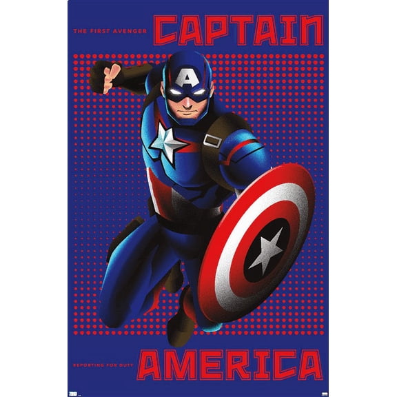 Marvel Shape of a Hero - Captain America Wall Poster, 22.375" x 34"