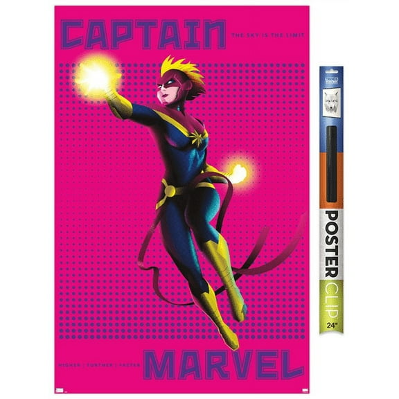 Marvel Shape of a Hero - Captain Marvel Wall Poster, 22.375" x 34"