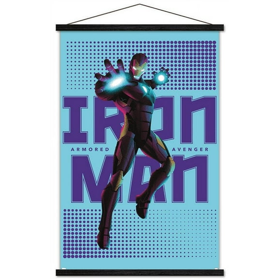 Marvel Shape of a Hero - Iron Man Wall Poster with Magnetic Frame, 22.375" x 34"