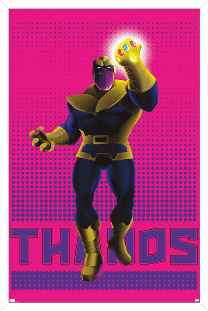 Marvel Shape of a Hero - Thanos Wall Poster, 14.725" x 22.375" Framed