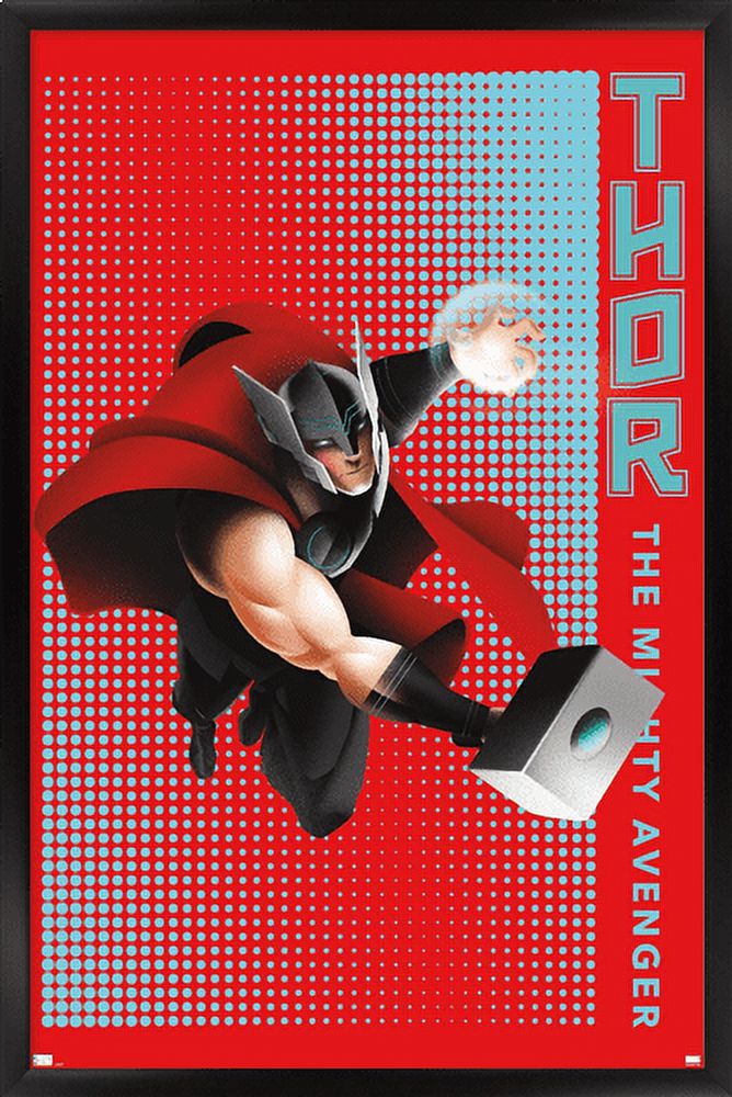 Marvel Shape of a Hero - Thor Wall Poster, 22.375" x 34", Framed