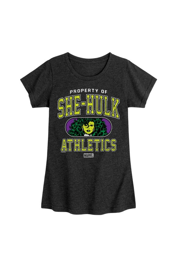 She Hulk - Athletics - Youth And Toddler Girls Fitted Short Sleeve Graphic T-Shirt
