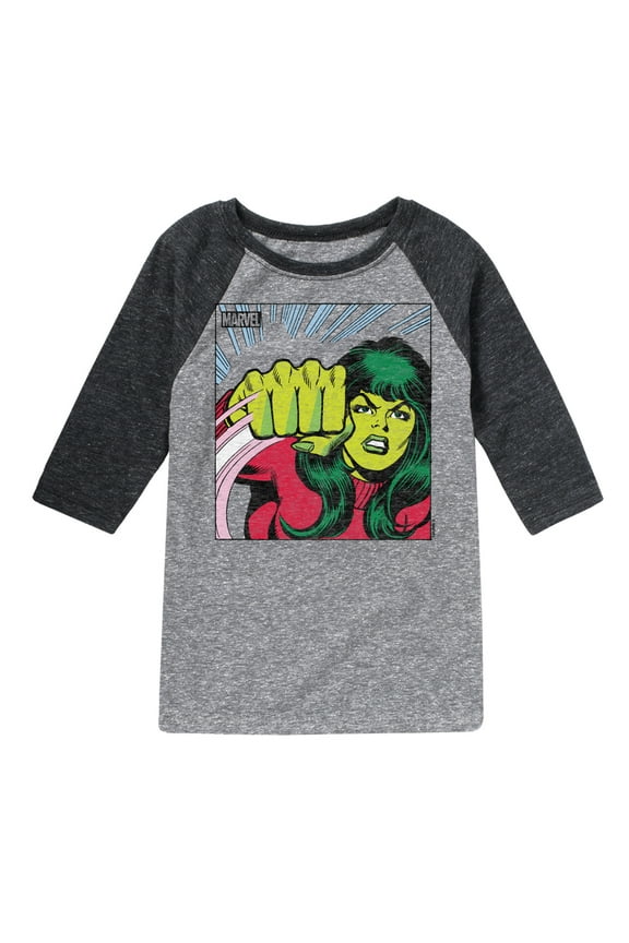 She Hulk - Comic Panel - Kids Raglan