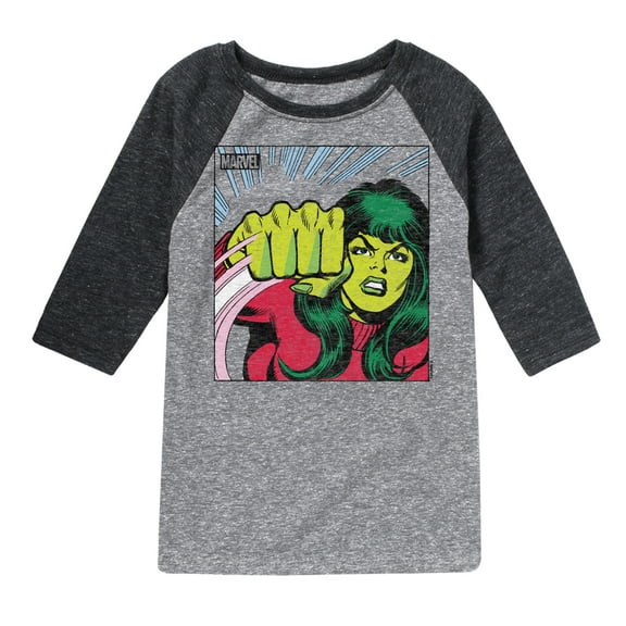 Marvel She Hulk - Comic Panel - Kids Raglan