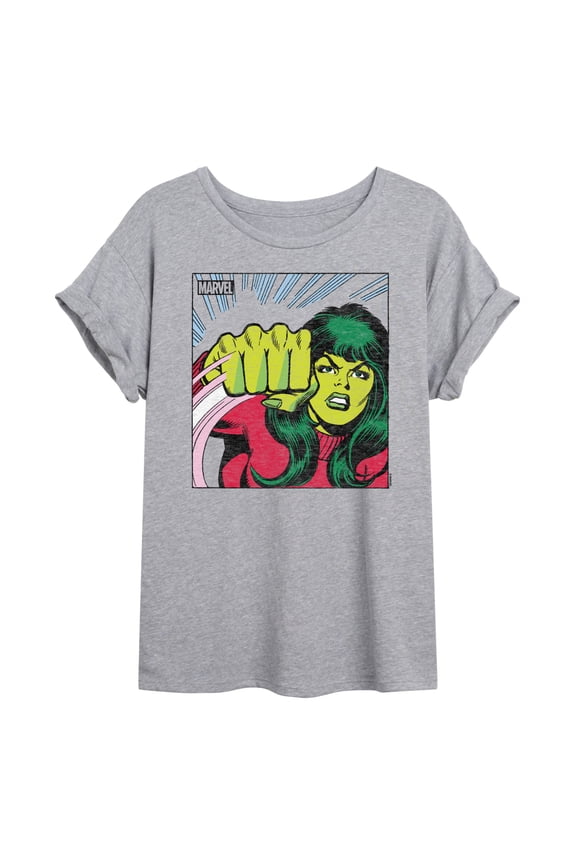 She Hulk - Comic Panel - Women's Oversized Graphic T-Shirt