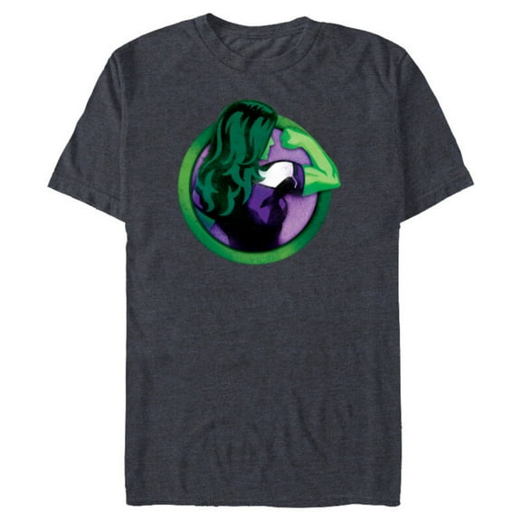 Marvel She-Hulk Icon - Short Sleeve Blended T-Shirt for Adults - Customized-Navy Heather
