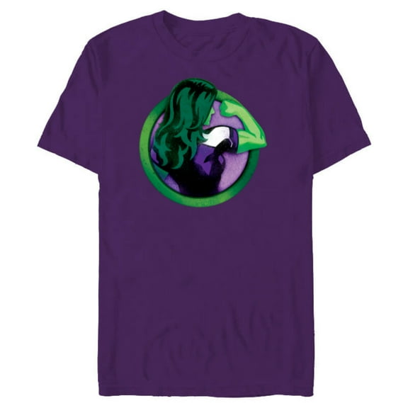 Marvel She-Hulk Icon - Short Sleeve Blended T-Shirt for Adults - Customized-Purple