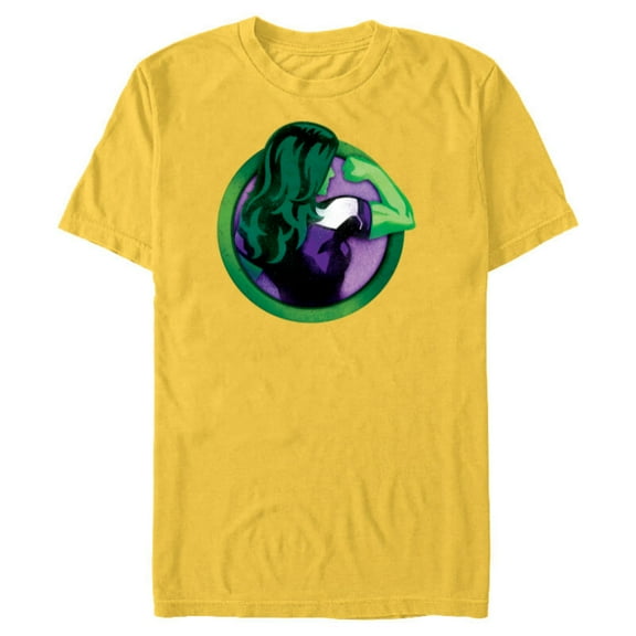 Marvel She-Hulk Icon - Short Sleeve Blended T-Shirt for Adults - Customized-Yellow