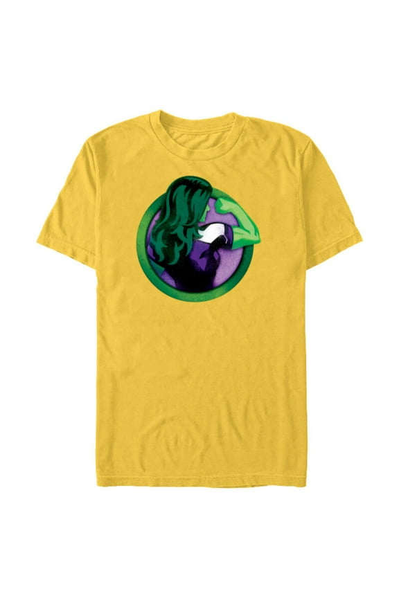 She-Hulk Icon - Short Sleeve Blended T-Shirt for Adults - Customized-Yellow