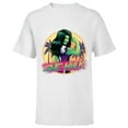thumbnail image 1 of Marvel She-Hulk Jennifer Walters Palm Tree Flex - Short Sleeve T-Shirt for Kids - Customized-White, 1 of 5