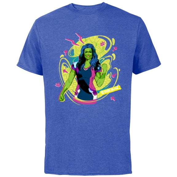 Marvel She-Hulk Jennifer Walters #She-Hulk Hashtag - Short Sleeve Cotton T-Shirt for Adults - Customized-Royal Heather