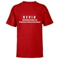thumbnail image 1 of Marvel She-Hulk K.E.V.I.N. Disney+ - Short Sleeve T-Shirt for Kids - Customized-Red, 1 of 5