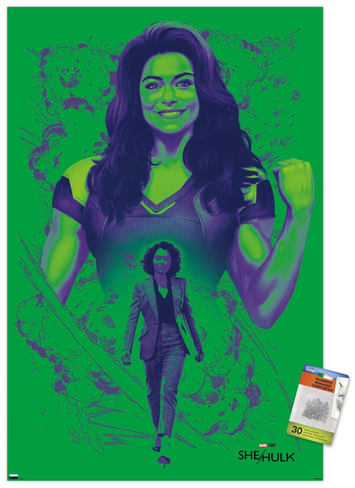 Marvel She-Hulk - Pose Wall Poster with Pushpins, 22.375" x 34"